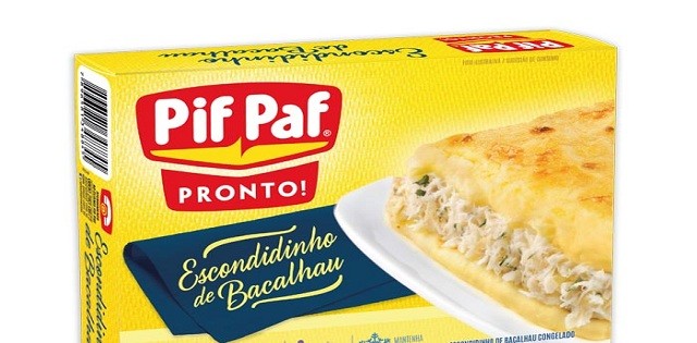 Produto novo no mercado: escondidinho de bacalhau da Pif Paf
