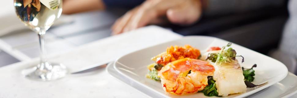 Catering aéreo: Quando peixes alcançam o céu