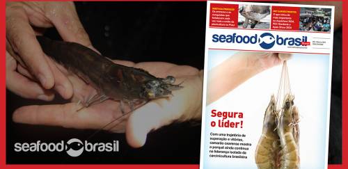A liderança do camarão cearense na capa da Seafood Brasil #54